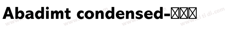 Abadimt condensed字体转换